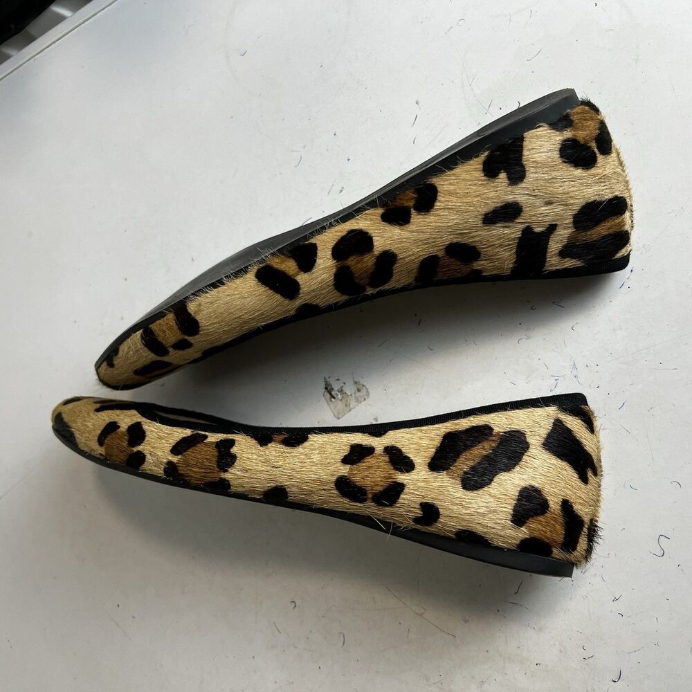 Boden Shoes Flat Leopard Print Calf-Hair Ballet Casual Size 41 - Picture 9 of 10